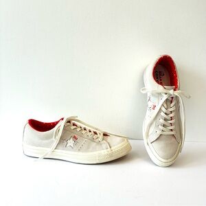 RARE Converse X Hello Kitty One Star Suede Low Top Sneakers, Limited Edition